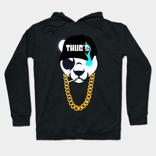 Thug Panda Hoodie by Vectraphix